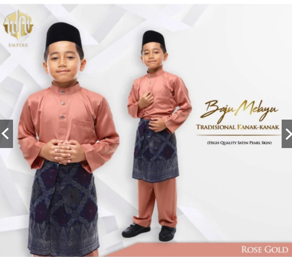 Baju Melayu BOYS WNI-Cekak Musang, buttons not included