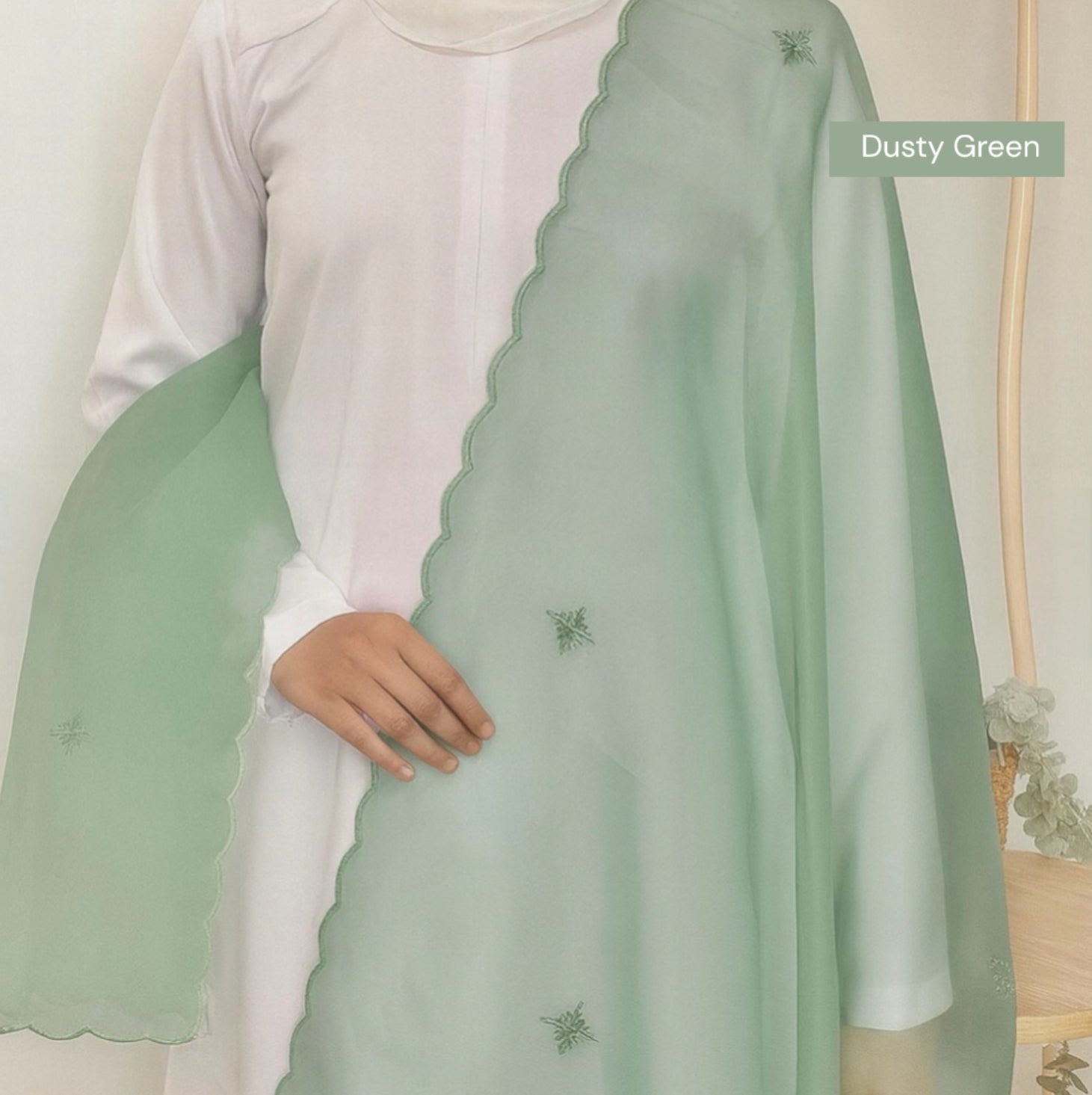 Organza Shawl/Selendang