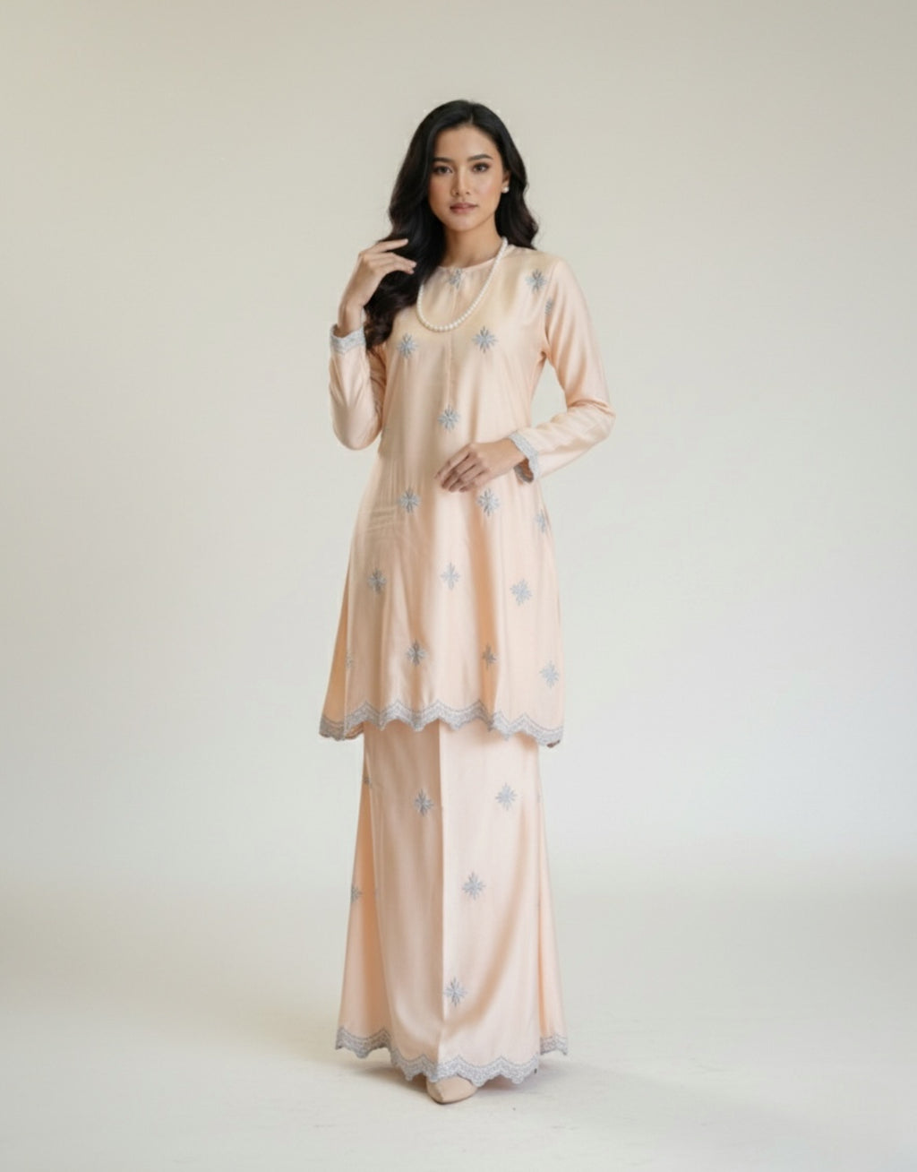Sulam Tenun Bunga Raya Kurung Adult only