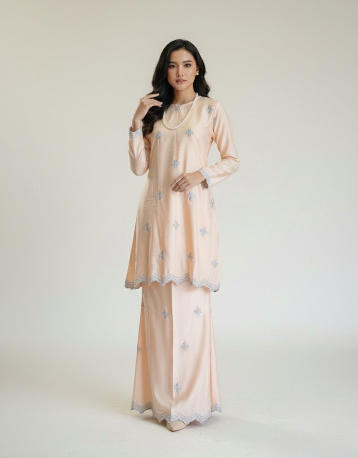 Sulam Tenun Bunga Raya Kurung Adult only