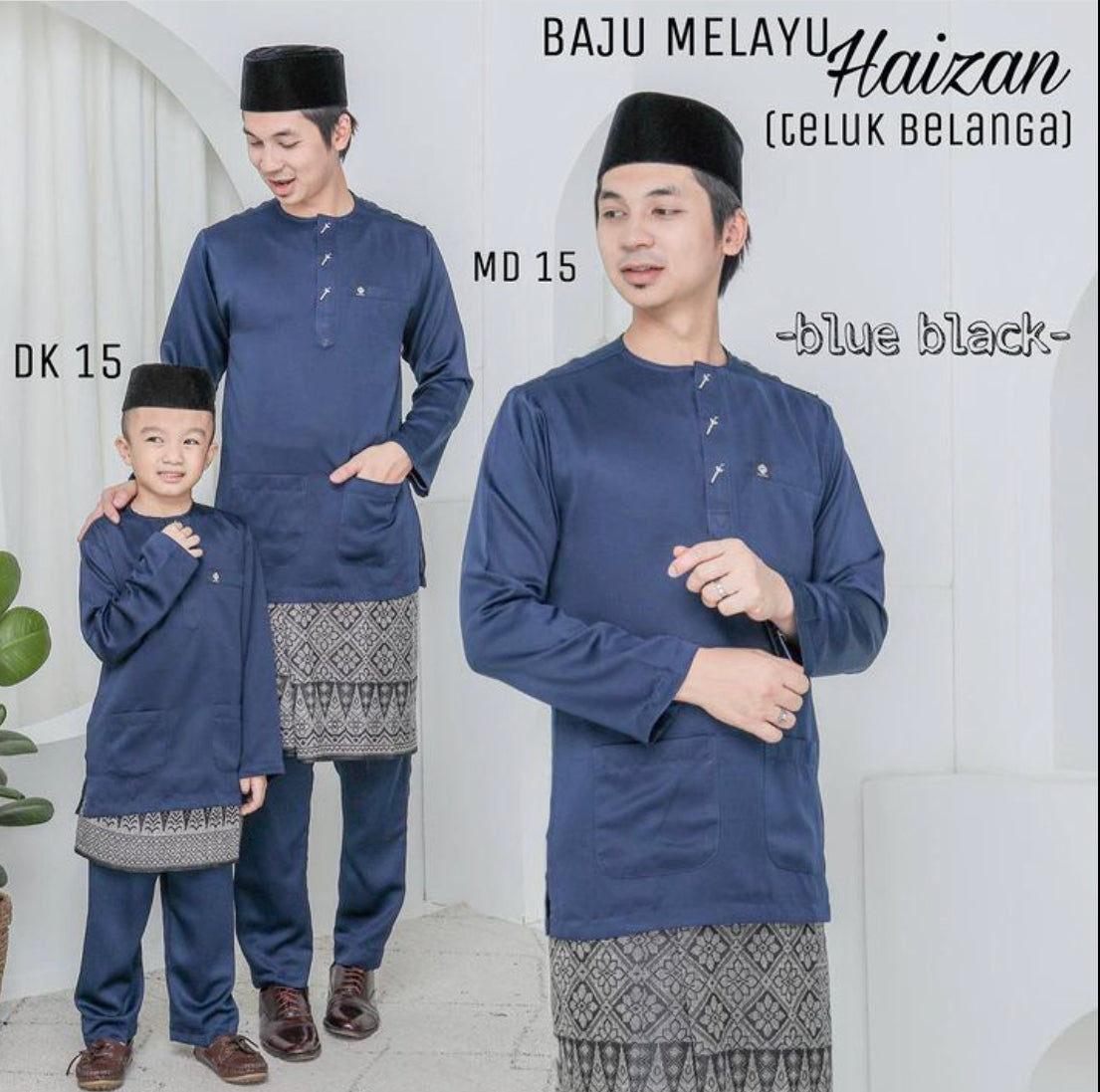 Baju Melayu HAIZAN Adult-Teluk Blanga