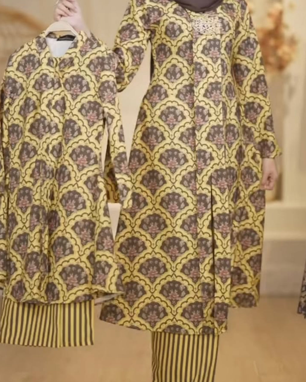 Quntom Kebaya-Adult only in yellow.  Kids in 3 colours