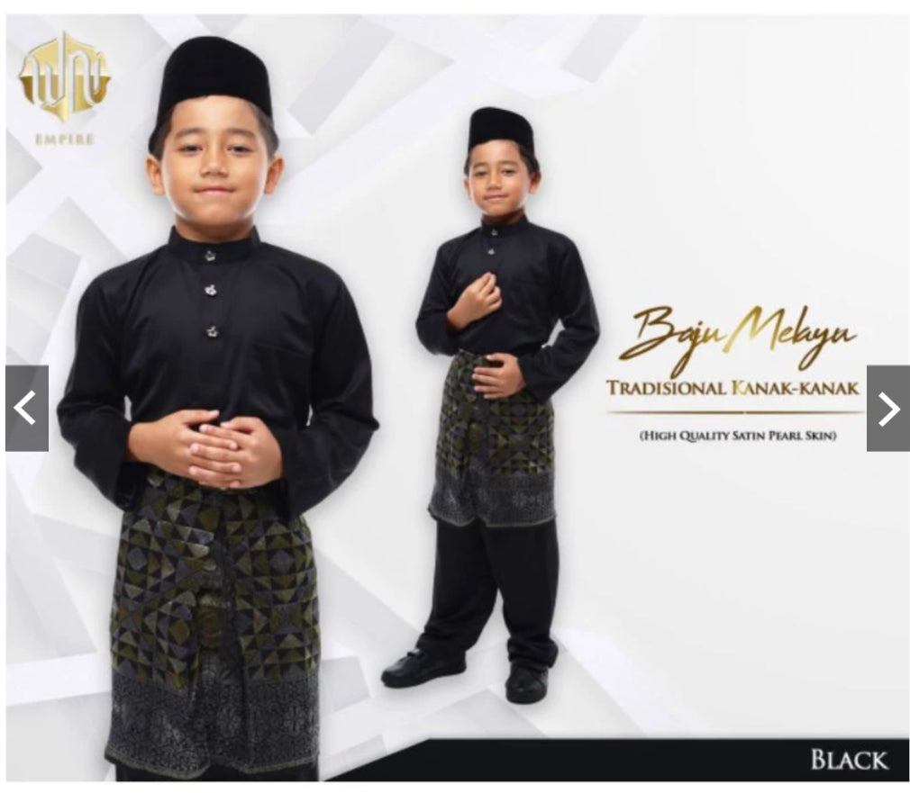 Baju Melayu BOYS WNI-Cekak Musang, buttons not included