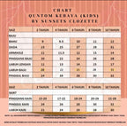 Quntom Kebaya-Adult only in yellow.  Kids in 3 colours