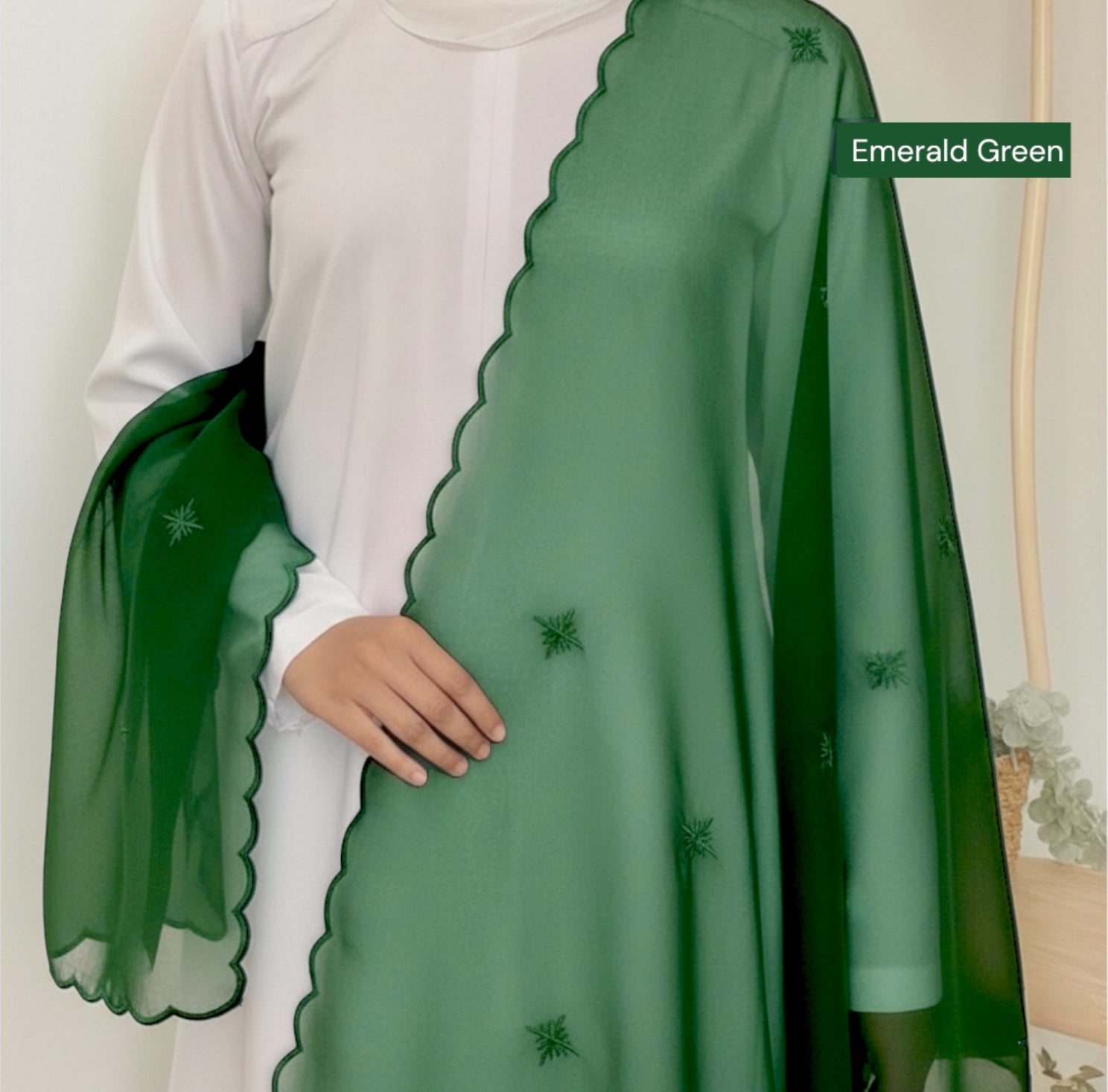 Organza Shawl/Selendang