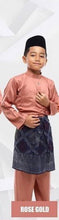 Load image into Gallery viewer, Baju Melayu BOYS Traditional- Teluk Belanga-round neck
