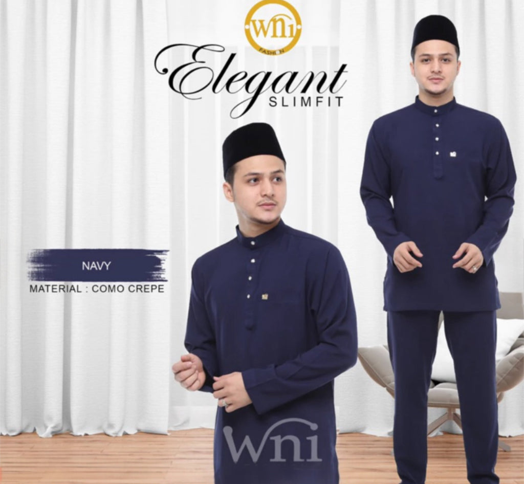 Baju Melayu Adiey Como Crepe (SLIMFIT)-buttons not included