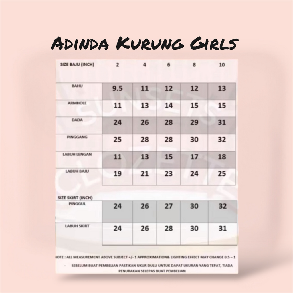 Adinda Kurung Songket Motif (MOM & DAUGHTER SET)