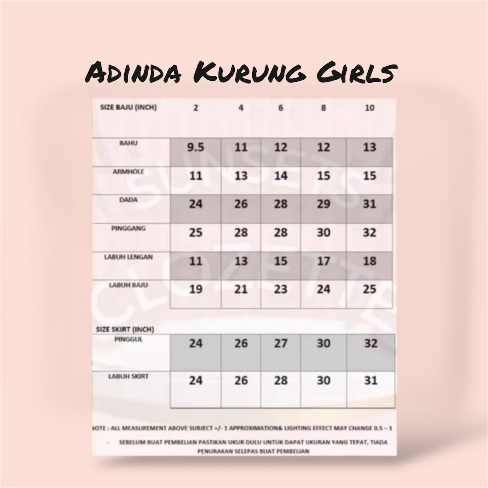 Adinda Kurung Songket Motif (MOM & DAUGHTER SET)