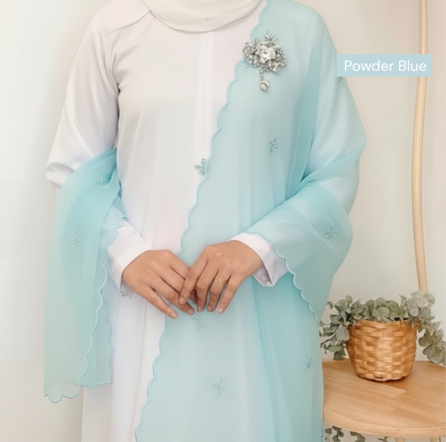 Organza Shawl/Selendang