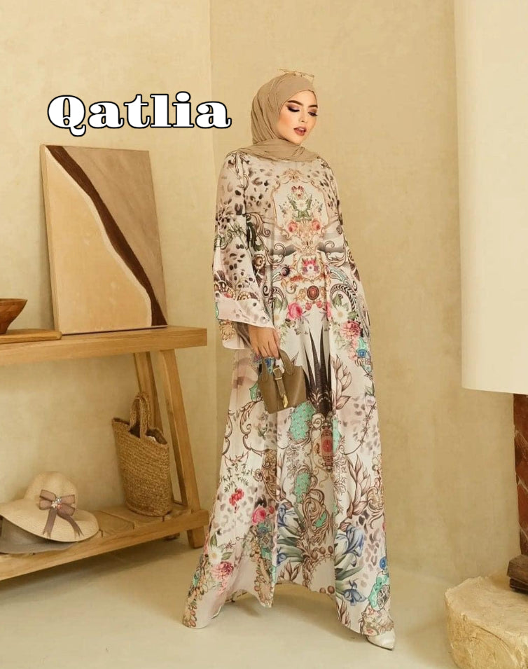 Printed Abaya