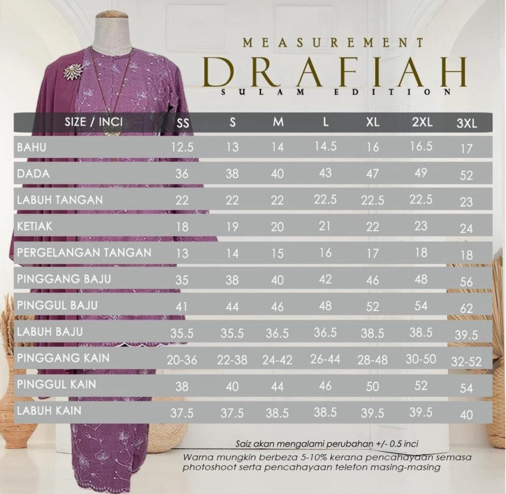 Drafiah Kurung Sulam