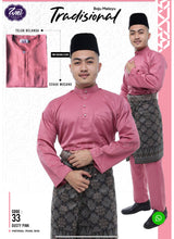 Load image into Gallery viewer, Baju Melayu ADULT WNI Standard size-Cekak Musang (Collar, buttons not included)
