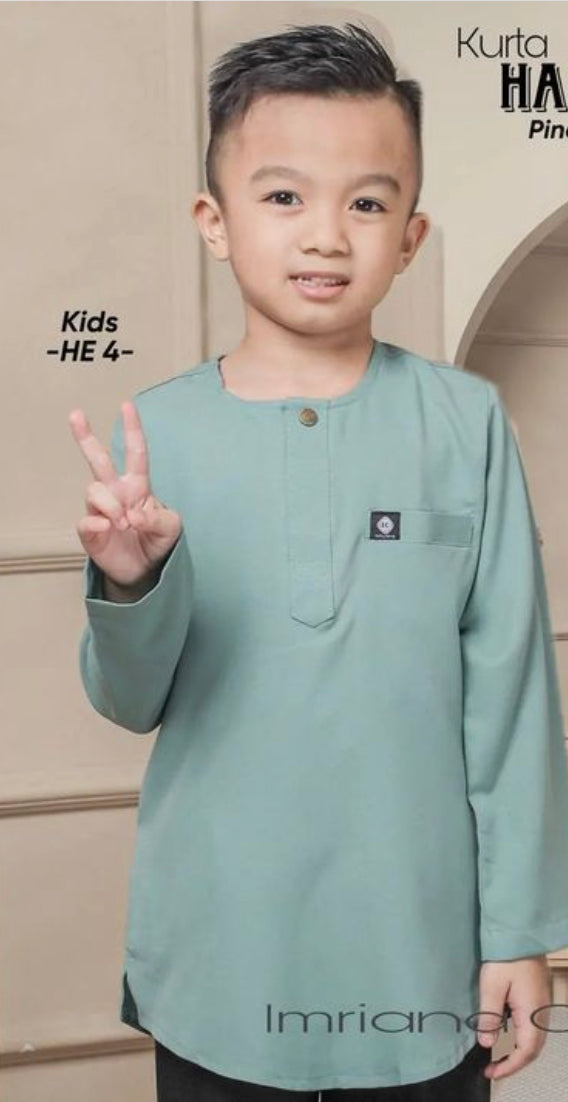 Kurta Hafeez Kid - Pine Green