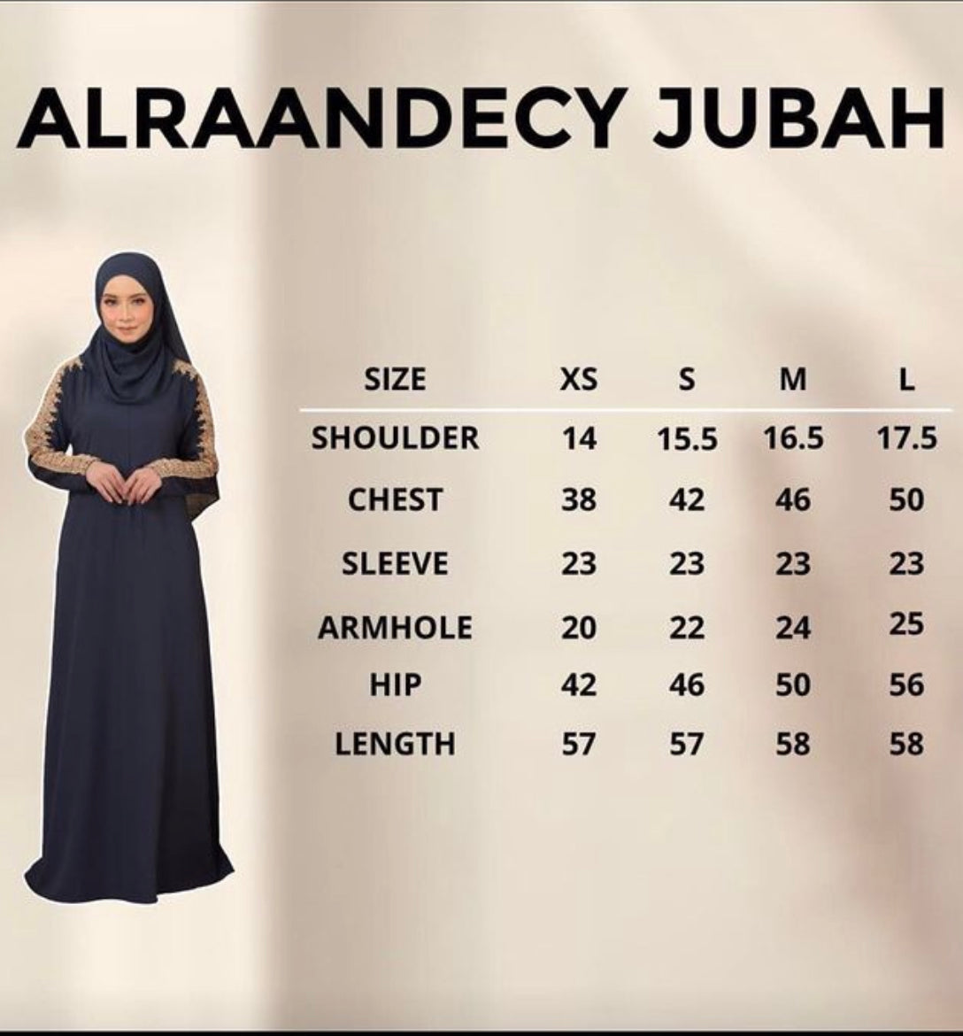 ALRAANDECY Abaya