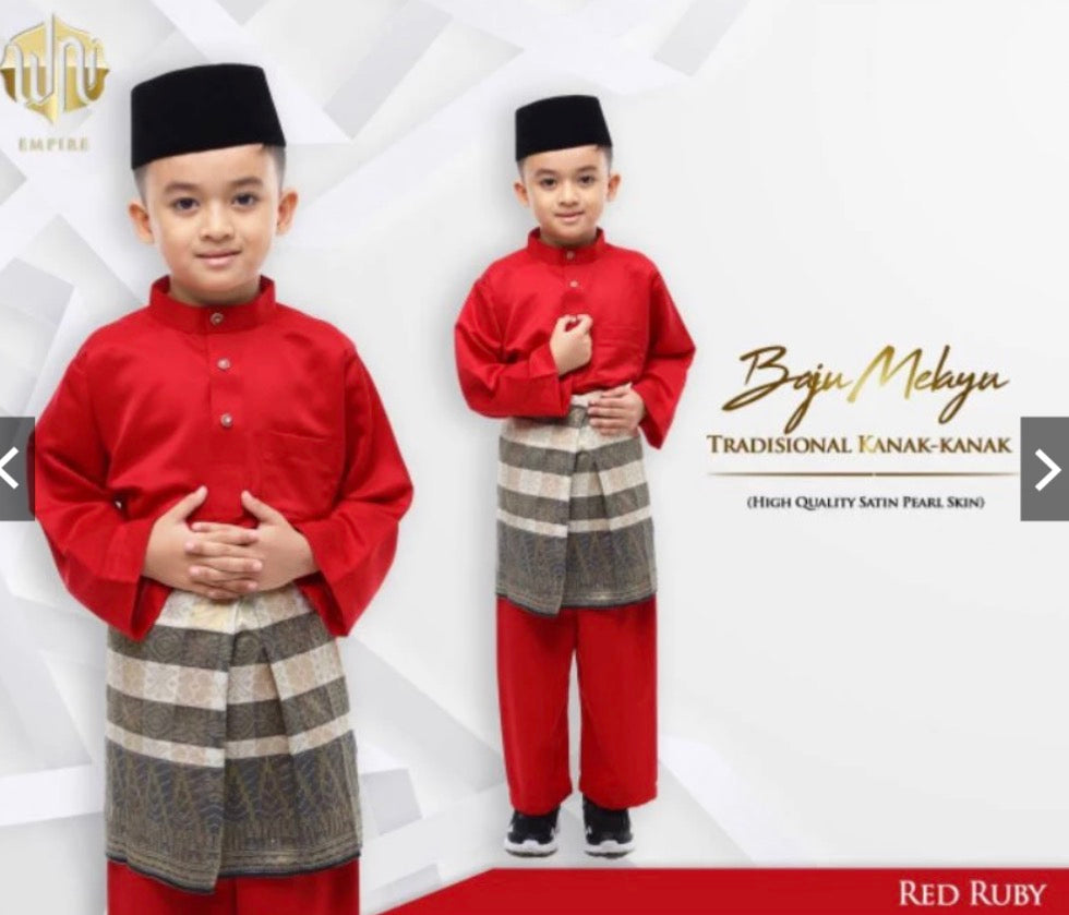 Baju Melayu BOYS WNI-Cekak Musang, buttons not included