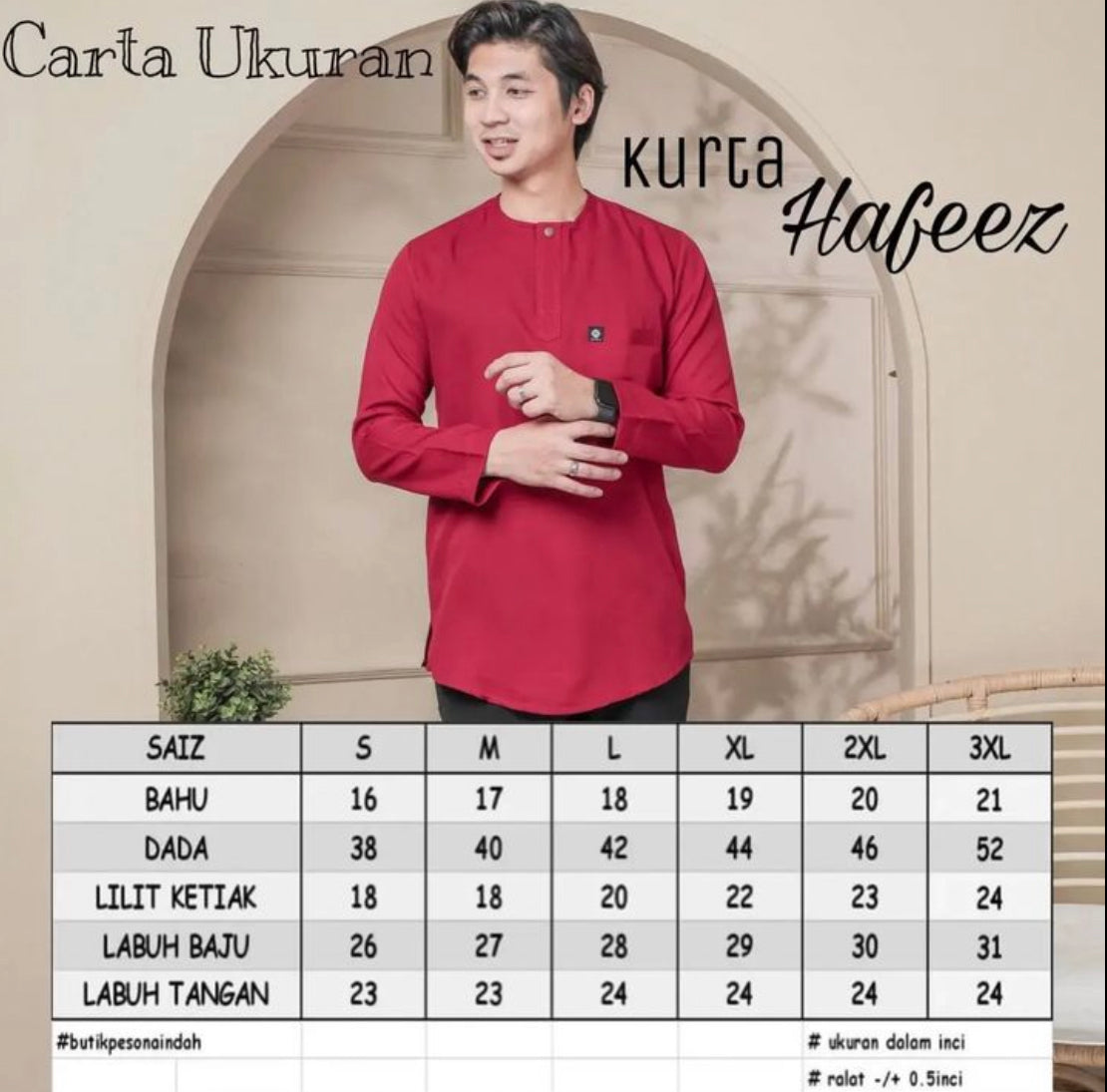 Kurta Hafeez Adult - round neck