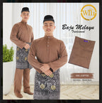 Baju Melayu ADULT WNI Plus size-Teluk Belanga (Round Neck)