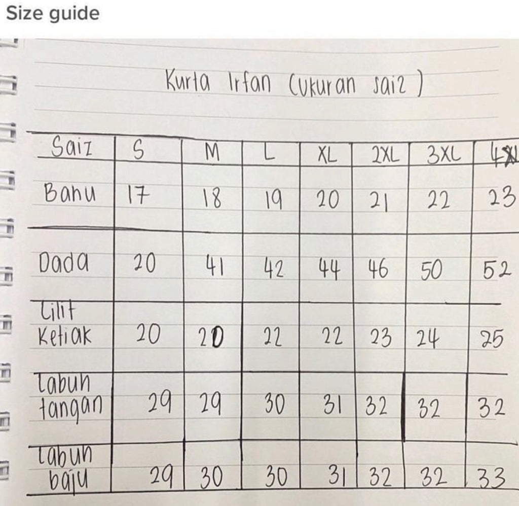 Kurta Irfan Adult - Collar