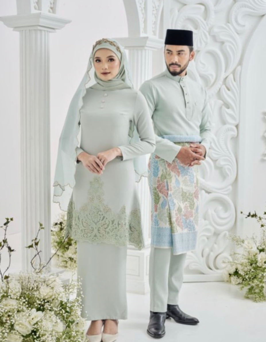 Leyla Kurung - Sage Green