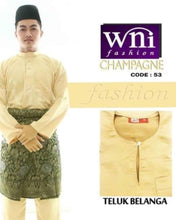 Load image into Gallery viewer, Baju Melayu ADULT Traditional - Teluk Belanga (Round Neck)
