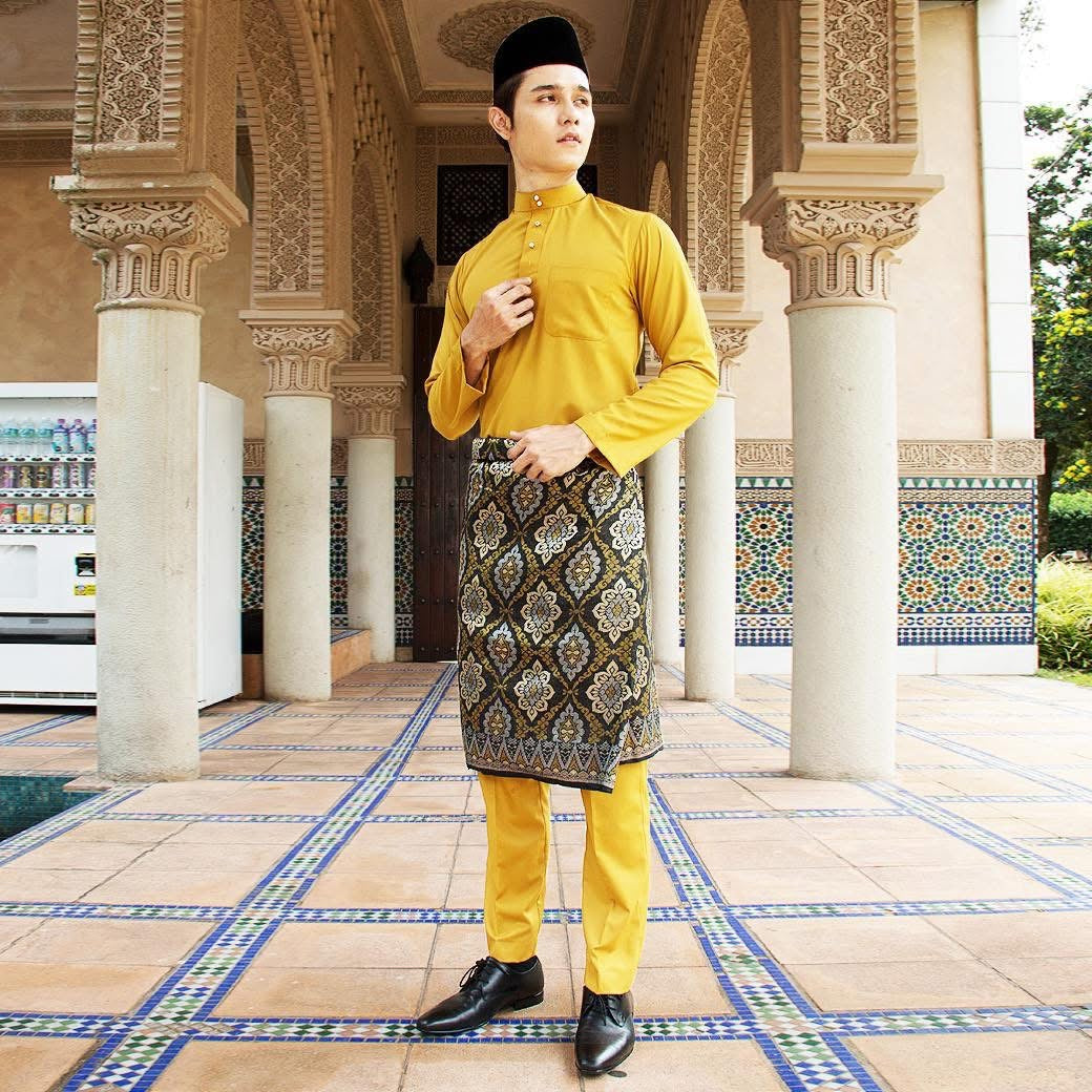 Baju Melayu Al Fatteh-Mustard