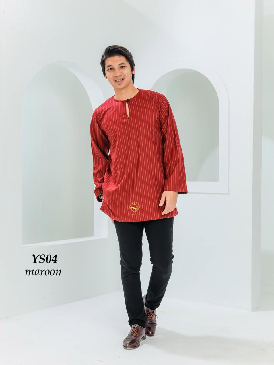 Kurta Nurasz Stripe Adult & Boys-round neck