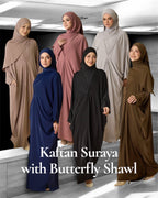 Kaftan Suraya with Butterfly Shawl