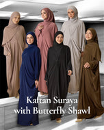 Kaftan Suraya with Butterfly Shawl