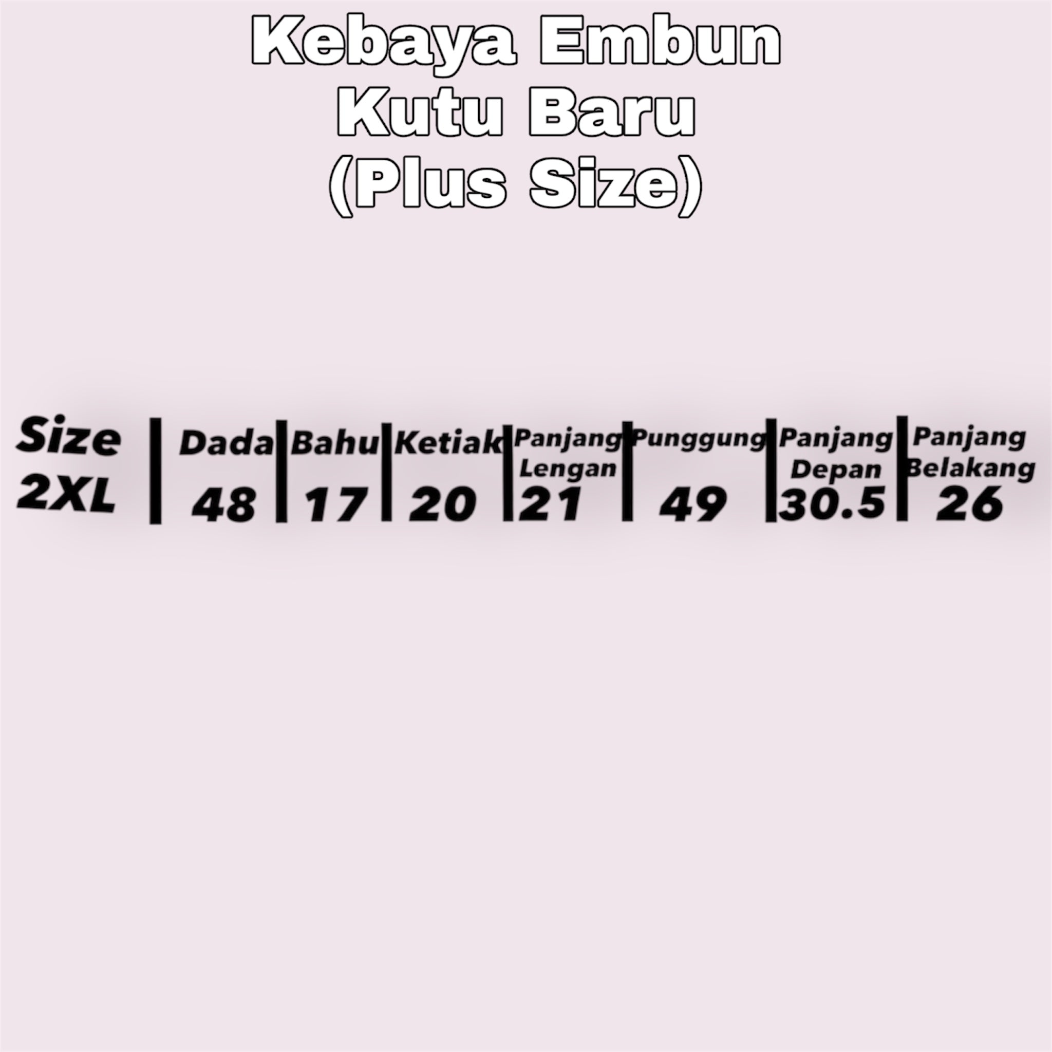 Kebaya Embun Kutu Baru