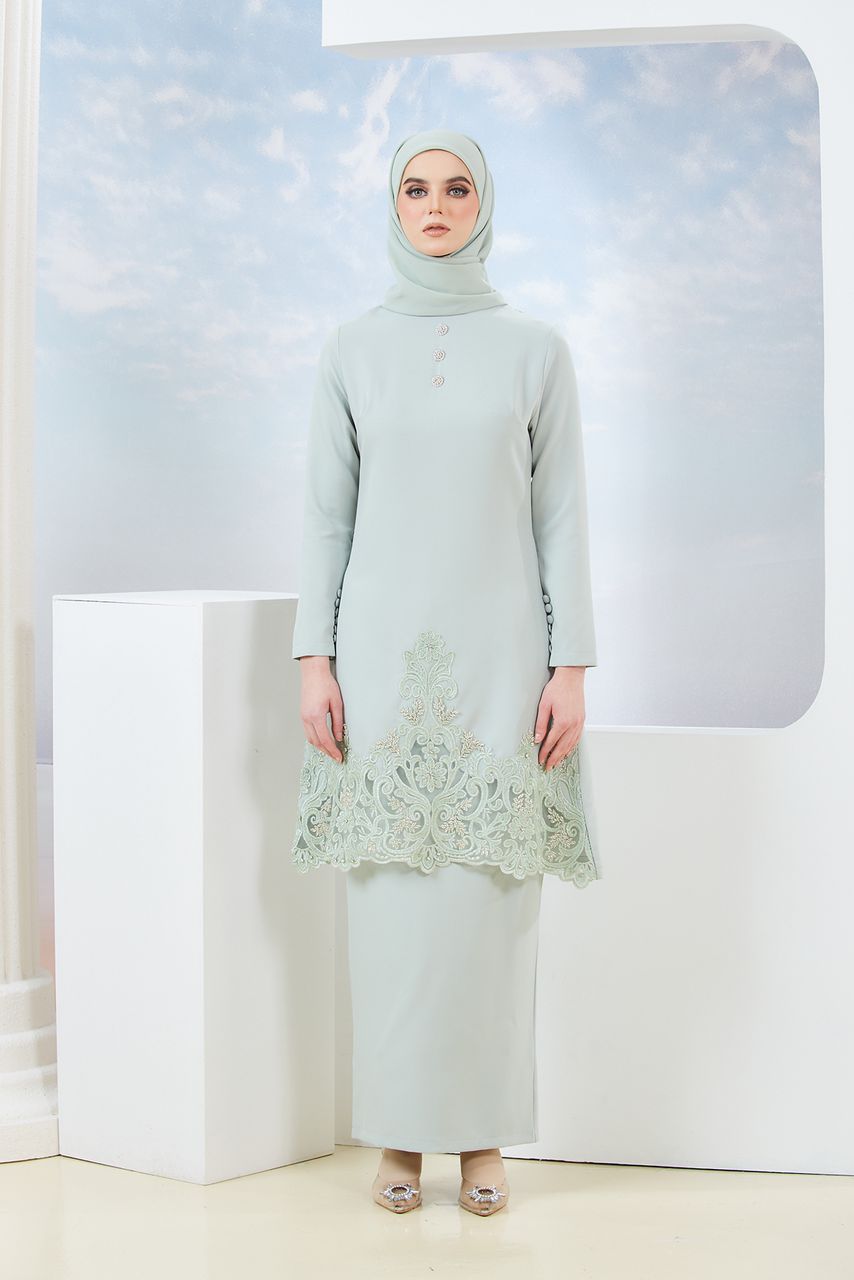 Leyla Kurung - Sage Green