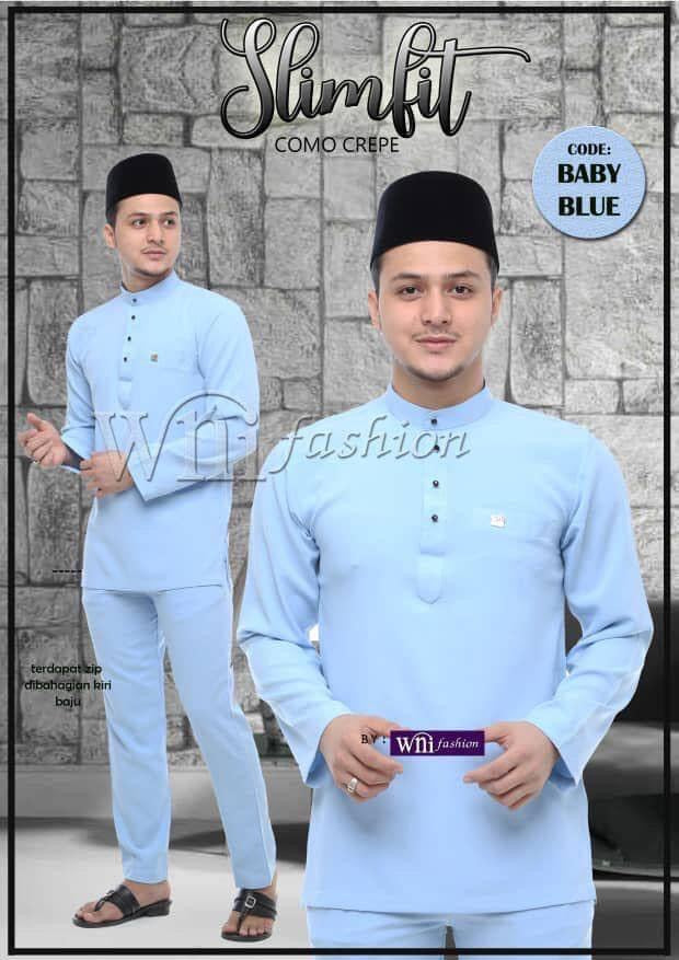 Baju Melayu Adiey Como Crepe (SLIMFIT)-buttons not included