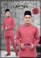 Baju Melayu Adiey Como Crepe (SLIMFIT)-buttons not included