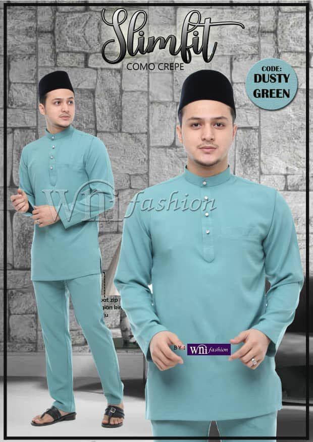 Baju Melayu Adiey Como Crepe (SLIMFIT)-buttons not included