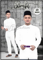 Baju Melayu Adiey Como Crepe (SLIMFIT)-buttons not included