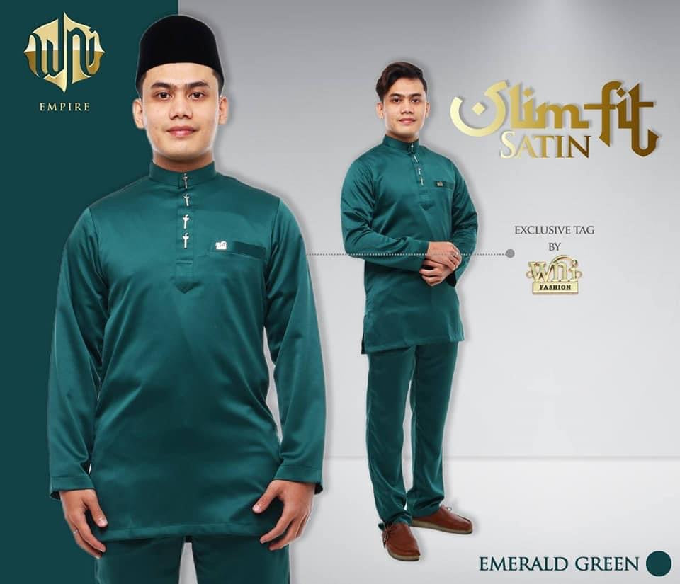 Baju Melayu Amar (SLIMFIT) Cekak Musang Buttons not included