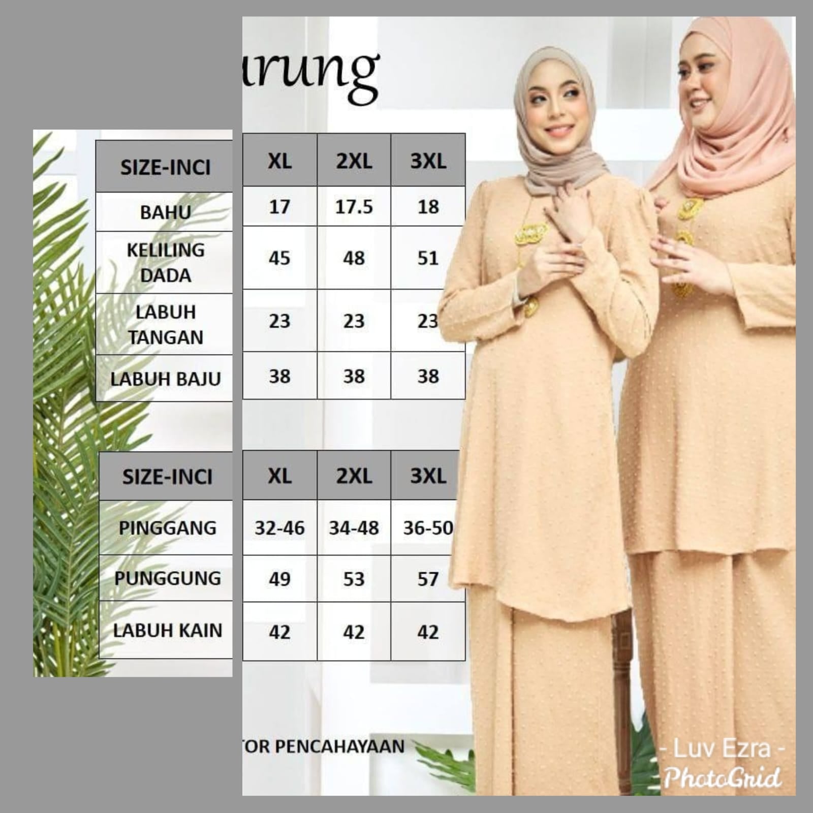 Qassandra Kurung -Nude