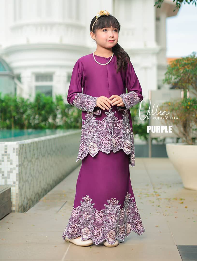 Villea Kurung Purple (KIDS)