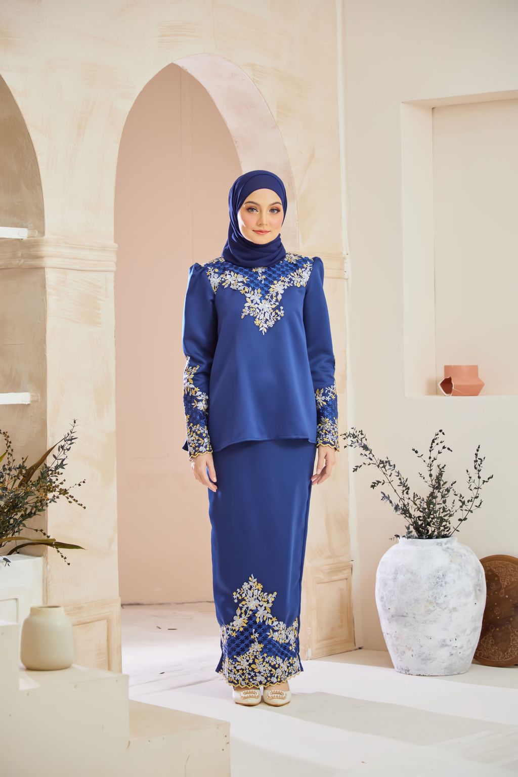 Annabelle Kurung Doll - Navy Blue