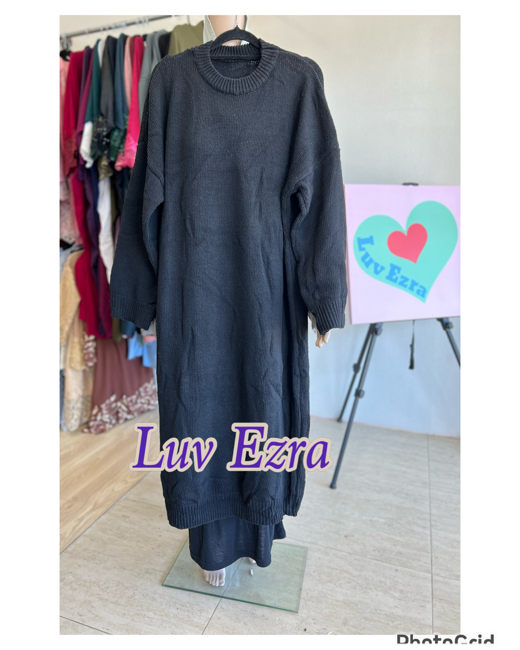 Faux Cashmere Knitwear Long Tunic
