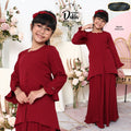 Dalila Kurung Girl - Maroon