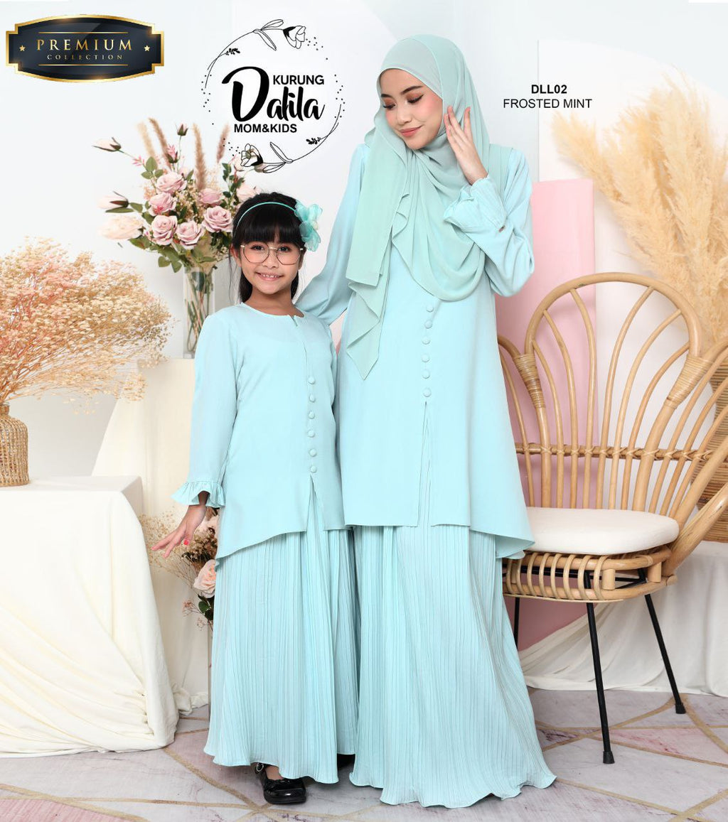 Dalila Kurung Adult - Frosted Mint