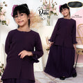 Dalila Kurung Girl - Dark Lavender