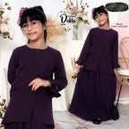 Dalila Kurung Girl - Dark Lavender