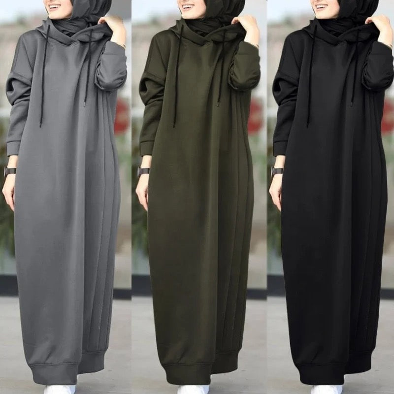 Hooded Winter Long Tunic
