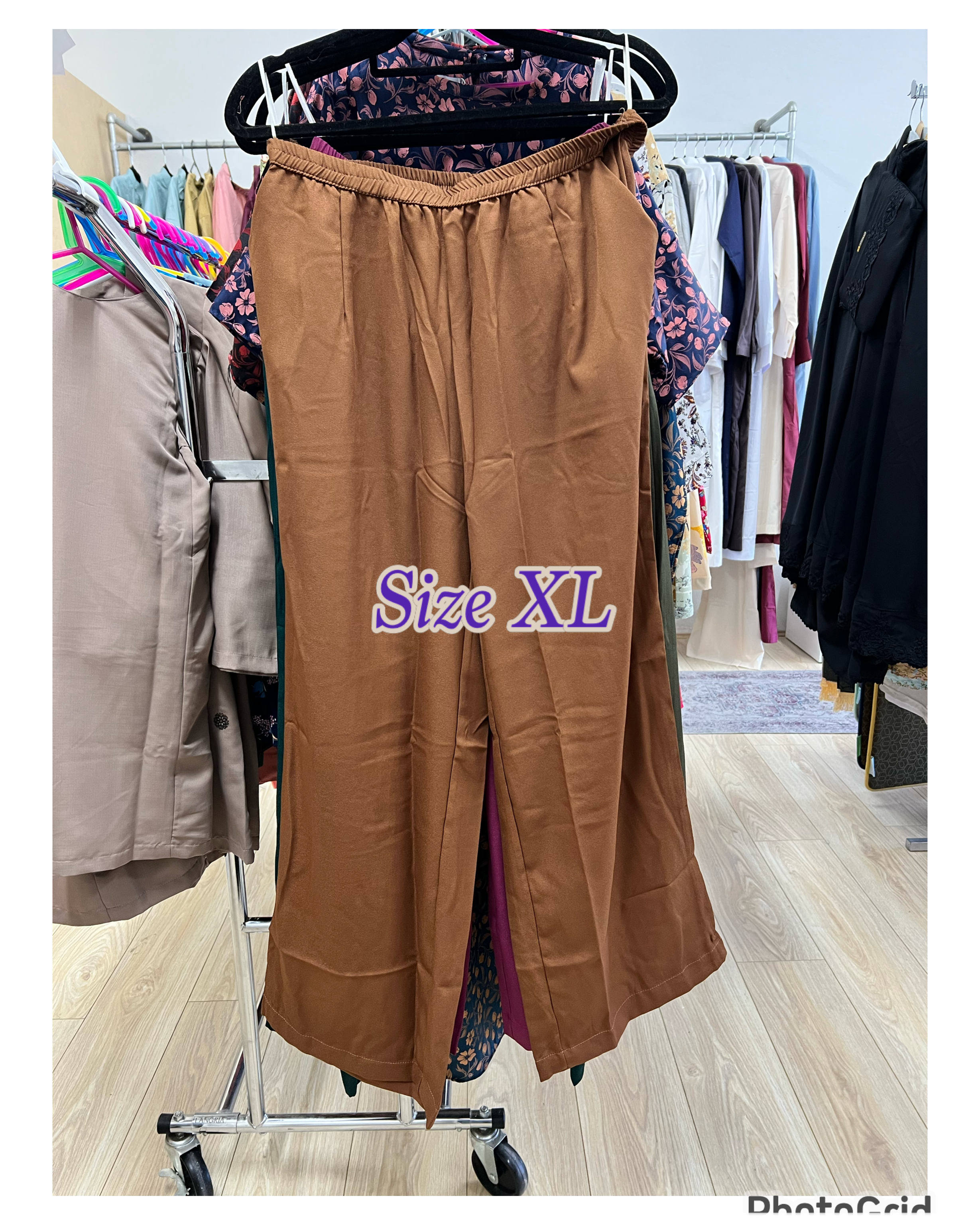 Palazzo pants como crepe