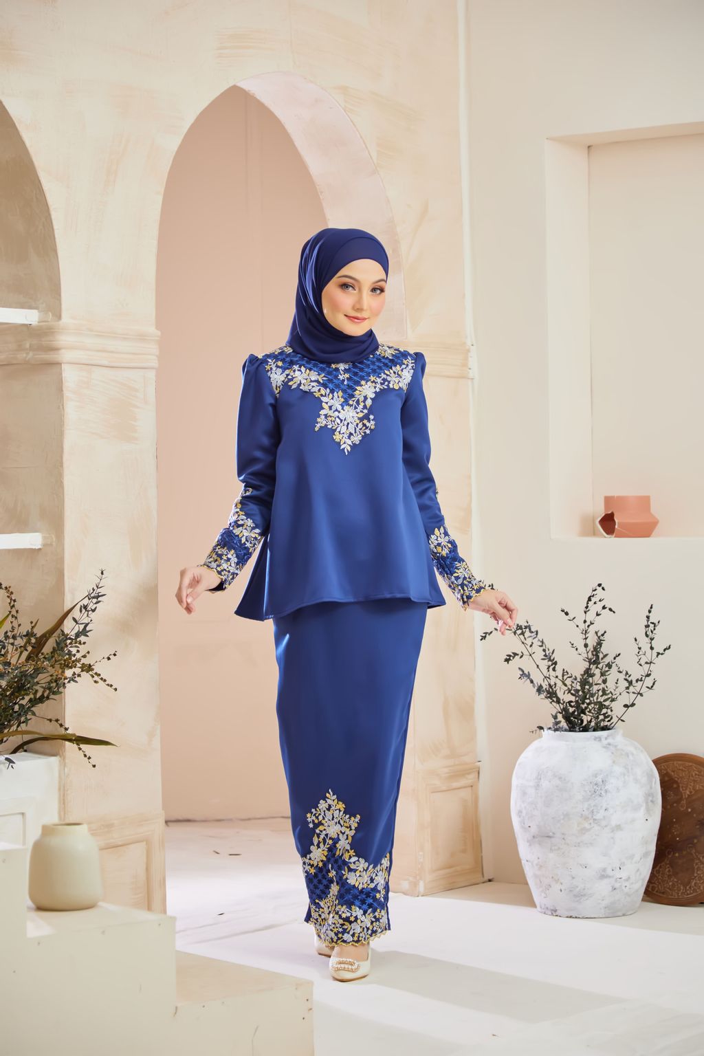 Annabelle Kurung Doll - Navy Blue