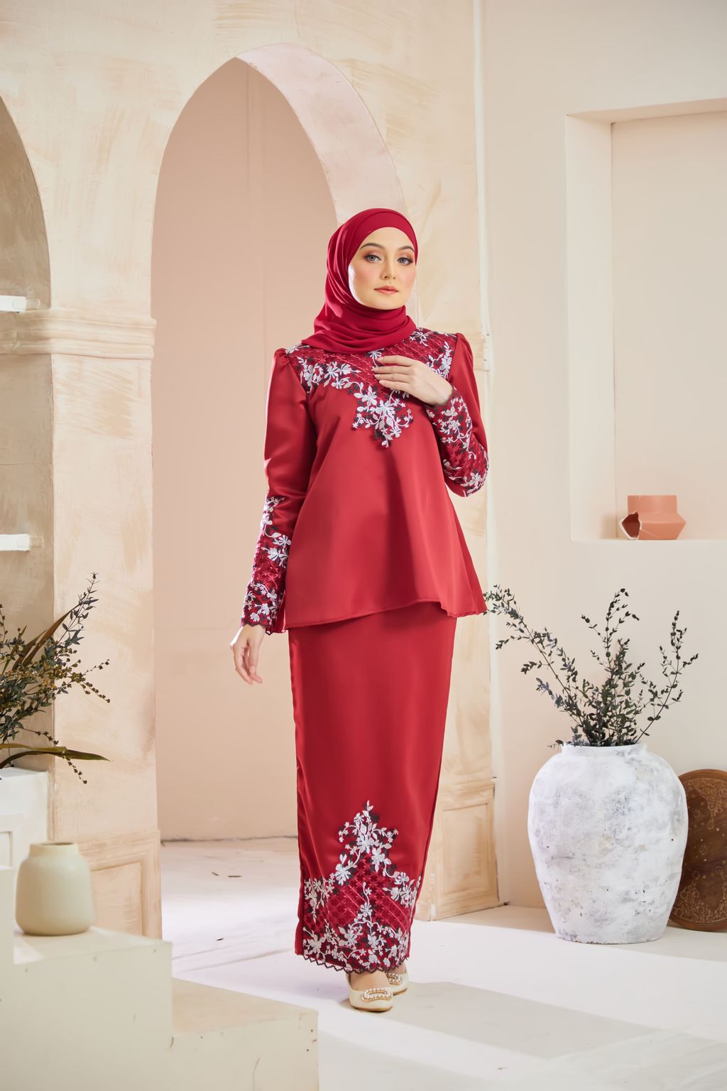 Annabelle Kurung Doll - Maroon
