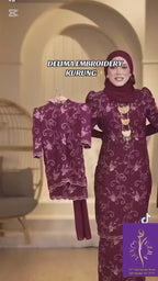Delima Embroidery Kurung-Adult