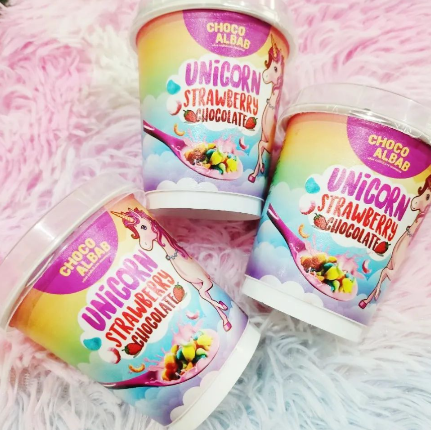Unicorn Strawberry Chocolate Tub - 85gm